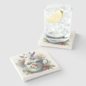 クリスマスマグヤギ ストーンコースター (横)