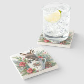 クリスマスマグロバ ストーンコースター (横)