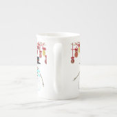 クリスマスマグ雪だるま ボーンチャイナマグカップ (裏面)