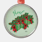 クリスマスマグ：クリスティー感じシー メタルオーナメント (正面)