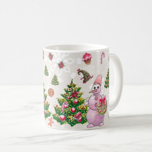 クリスマスマグ コーヒーマグカップ (正面右)