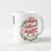 クリスマスマグ ジャンボコーヒーマグカップ (正面右)