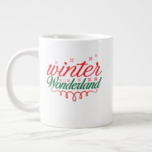 クリスマスマグ – ホッとしたホリデーココア&コーヒーカップ ジャンボコーヒーマグカップ (左)