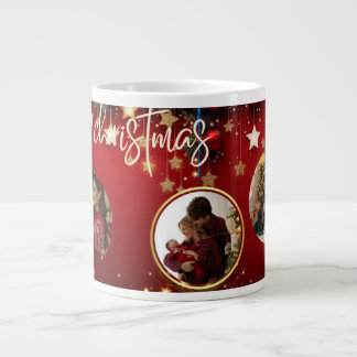 クリスマスマグ メリークリスマス 写真入り ジャンボコーヒーマグカップ