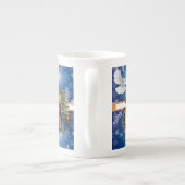 クリスマスマグ、ヴィンテージ鳩 ボーンチャイナマグカップ (裏面)