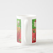 クリスマスマグ、小妖精や小人 ボーンチャイナマグカップ (裏面)