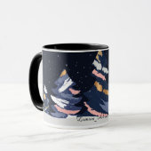 クリスマスマグ 暗い空 マグカップ (正面左)
