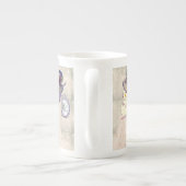 クリスマスマグ、雪だるまヴィンテージ、メリークリスマス ボーンチャイナマグカップ (裏面)