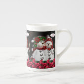 クリスマスマグ 雪だるま ボーンチャイナマグカップ (右)