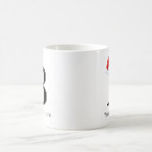クリスマスマグ「B」イニシャル コーヒーマグカップ (中央)