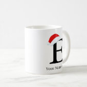 クリスマスマグ「D」イニシャル コーヒーマグカップ (正面右)