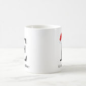クリスマスマグ「D」イニシャル コーヒーマグカップ (中央)