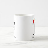 クリスマスマグ「F」イニシャル コーヒーマグカップ (中央)