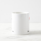 クリスマスマグ"I"イニシャル コーヒーマグカップ (中央)