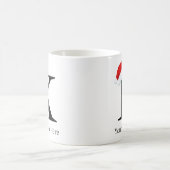 クリスマスマグ「K」イニシャル コーヒーマグカップ (中央)