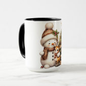 クリスマスマグ | Kaliによるフェスティブホリデーコーヒーカップ マグカップ (正面左)