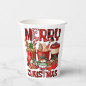 クリスマスマグ | Kaliによるホリデーコーヒーカップ 紙コップ (正面)
