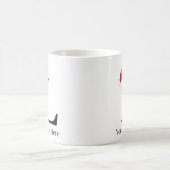 クリスマスマグ「L」イニシャル コーヒーマグカップ (中央)