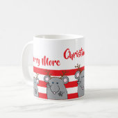 クリスマスマグ「Merry More Christmouses To Come」 コーヒーマグカップ (正面左)