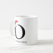 クリスマスマグ「O」イニシャル コーヒーマグカップ (正面左)