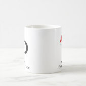 クリスマスマグ「P」イニシャル コーヒーマグカップ (中央)