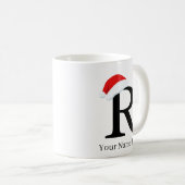 クリスマスマグ「R」イニシャル コーヒーマグカップ (正面右)