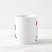 クリスマスマグ「R」イニシャル コーヒーマグカップ (中央)