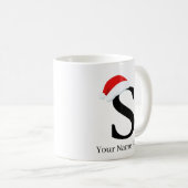 クリスマスマグ「S」イニシャル コーヒーマグカップ (正面右)
