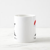 クリスマスマグ「X」イニシャル コーヒーマグカップ (中央)