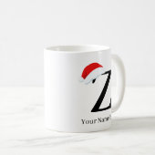クリスマスマグ「Z」イニシャル コーヒーマグカップ (正面右)