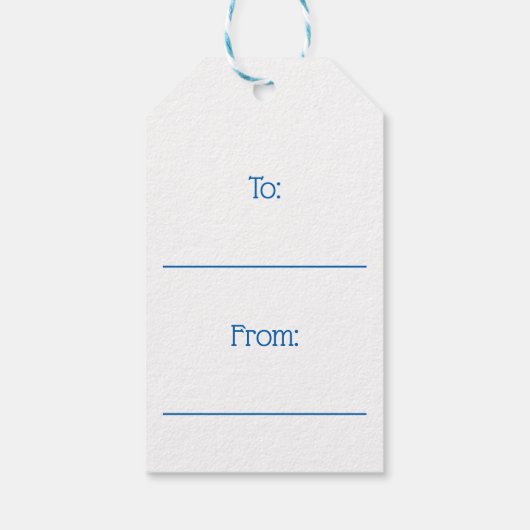 クリスマスマシュマロのワールドブルーギフトラベル ギフトタグ (裏面)