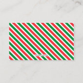 クリスマスマジカルトインデナーフードラベル 子供へ 名刺 (裏面)