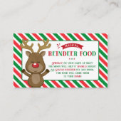 クリスマスマジカルトインデナーフードラベル 子供へ 名刺 (正面)