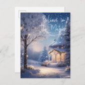 クリスマスマジカルフェスティバルライツホリデーハガキ シーズンポストカード (正面/裏面)