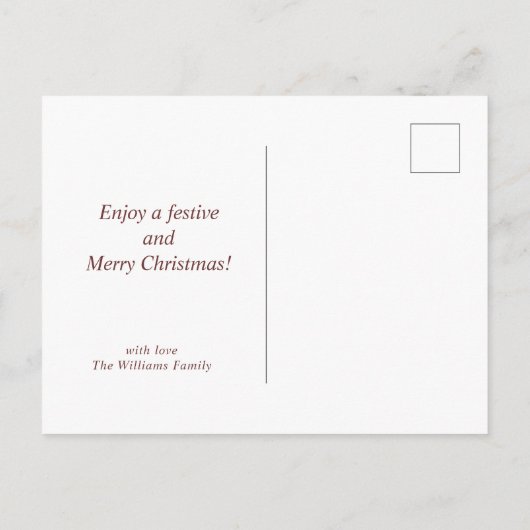 クリスマスマジカルフェスティバルライツホリデーハガキ シーズンポストカード (裏面)