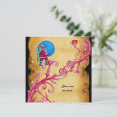 クリスマスマジックベリーのパーチメント紙 招待状 (スタンド正面)