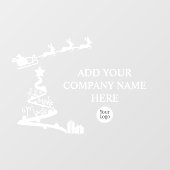 クリスマスマジック ストア ロゴを作りましょう ウィンドウサイン (シート)