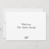 クリスマスマジック フラット ホリデー カード (裏面)