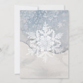 クリスマスマジック/水彩色ポインセチアのウェディング 案内状 (裏面)