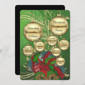 クリスマスマスカレードの祭日 招待状 (正面/裏面)