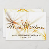 クリスマスマタイ2:10スターモダンデザインフラット シーズンカード (正面/裏面)