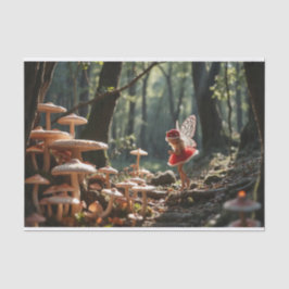 クリスマスマッシュルーム妖精の切り離し 薄葉紙