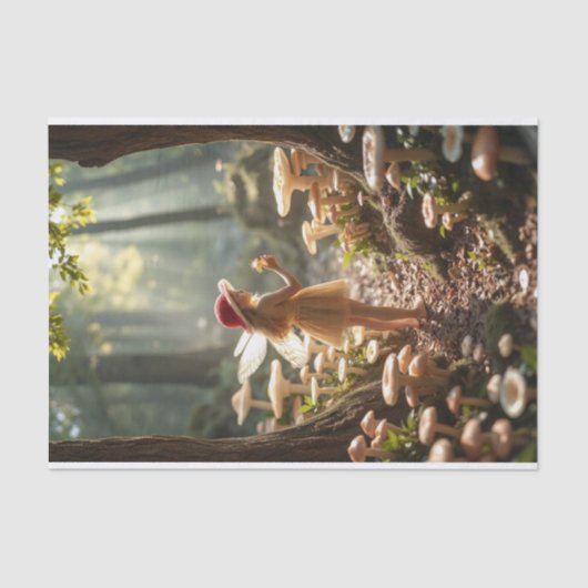 クリスマスマッシュルーム妖精の切り離し 薄葉紙 (正面)