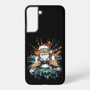クリスマスマッチングデザイン 最もウトウトしてしまいそうなゲーム好きさん SAMSUNG GALAXY S22+ケース