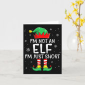 クリスマスマッチングファミリー私は小妖精や小人Im Just S カード (黄色い花)