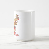 クリスマスマッチングマグカップ – 家族の休日の衣装 コーヒーマグカップ (中央)