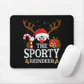 クリスマスマッチング えさを探すサンタの家族 マウスパッド (マウス)