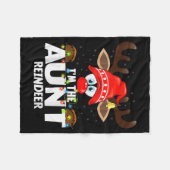 クリスマスマッチング 私はアントゥ リンデア フリースブランケット (正面(横))