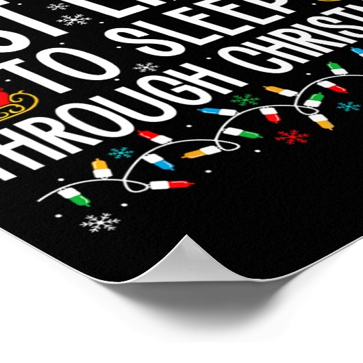 クリスマスマッチングFaを通して眠る可能性が高い ポスター (角)