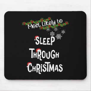 クリスマスマッチングFaを通して眠る可能性が高い マウスパッド
